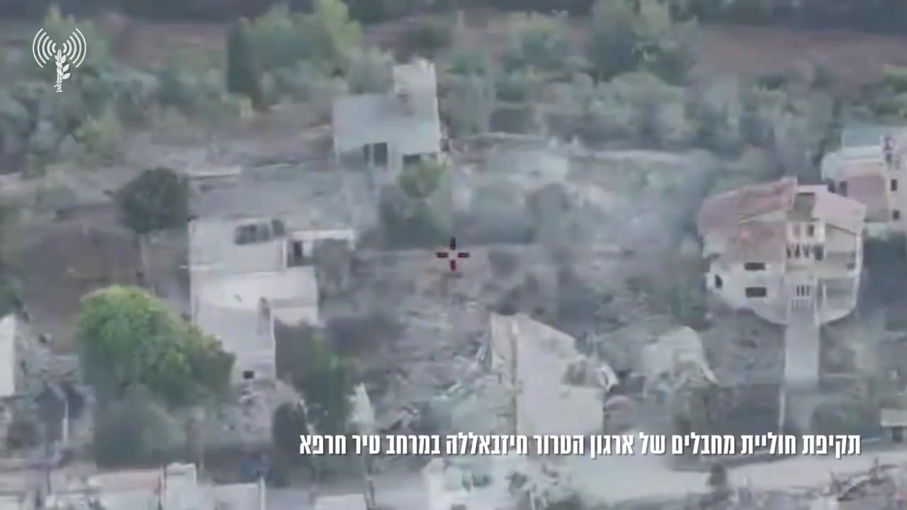 Earlier this morning, the Israeli army says it struck a cell of Hezbollah operatives who were planning to launch rockets at Israel. The cell had been spotted by troops of the 146th Division in southern Lebanon's Tayr Harfa, and a short while later a drone strike was carried out.A video released by the Israeli army shows a rocket being launched immediately following the strike