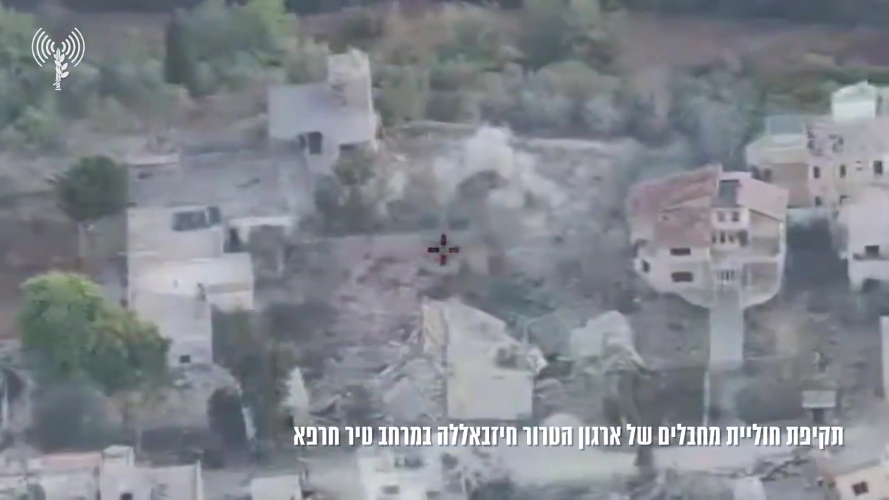 Earlier this morning, the Israeli army says it struck a cell of Hezbollah operatives who were planning to launch rockets at Israel. The cell had been spotted by troops of the 146th Division in southern Lebanon's Tayr Harfa, and a short while later a drone strike was carried out.A video released by the Israeli army shows a rocket being launched immediately following the strike