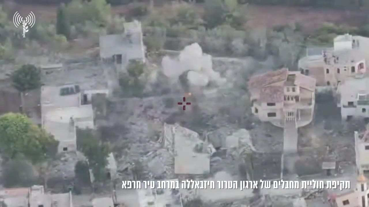 Earlier this morning, the Israeli army says it struck a cell of Hezbollah operatives who were planning to launch rockets at Israel. The cell had been spotted by troops of the 146th Division in southern Lebanon's Tayr Harfa, and a short while later a drone strike was carried out.A video released by the Israeli army shows a rocket being launched immediately following the strike