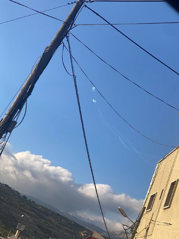 A barrage of at least eight rockets was fired from Lebanon at the Golan Heights a short while ago, according to the Israeli army. Some of the rockets were intercepted by air defenses.There are no injuries.No sirens sounded amid the attack.