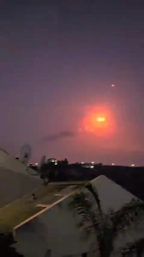 Footage from the Western Galilee shows the Iron Dome engaging a Hezbollah rocket attack from Lebanon