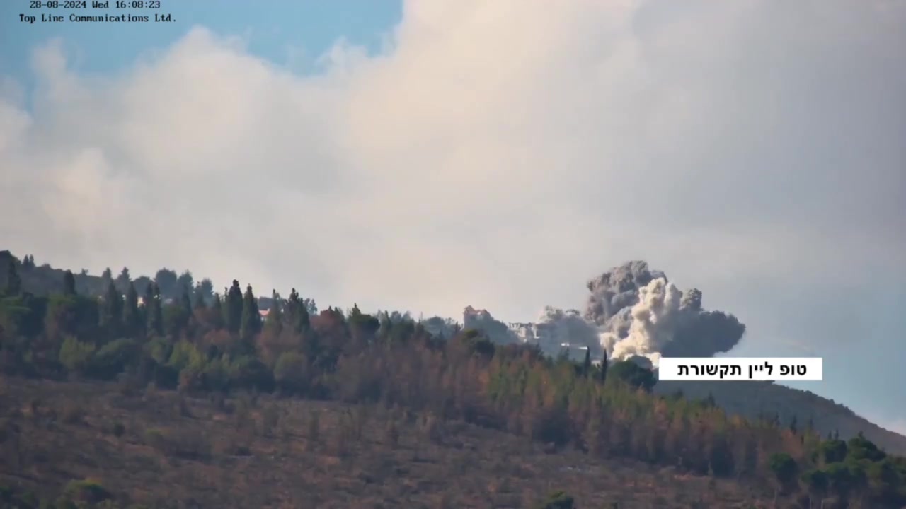 Según se informa, el ataque de la IAF en Odaisseh alcanzó un depósito de municiones.