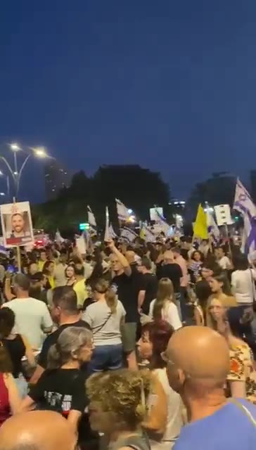 Tysiące protestujących w Beer Szewie domaga się ugody w sprawie zakładników