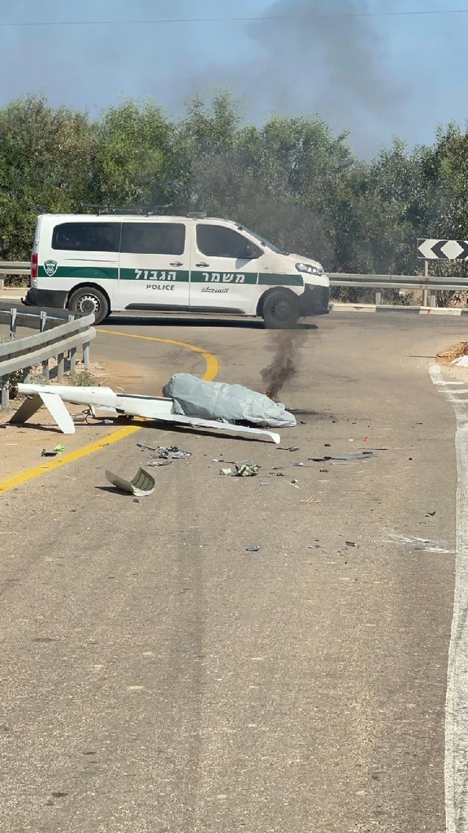 An Israeli military unmanned aerial vehicle crashed in the Eshkol Regional Council in southern Israel a short while ago.  There are no injuries in the incident.  The UAV is a Skylark model