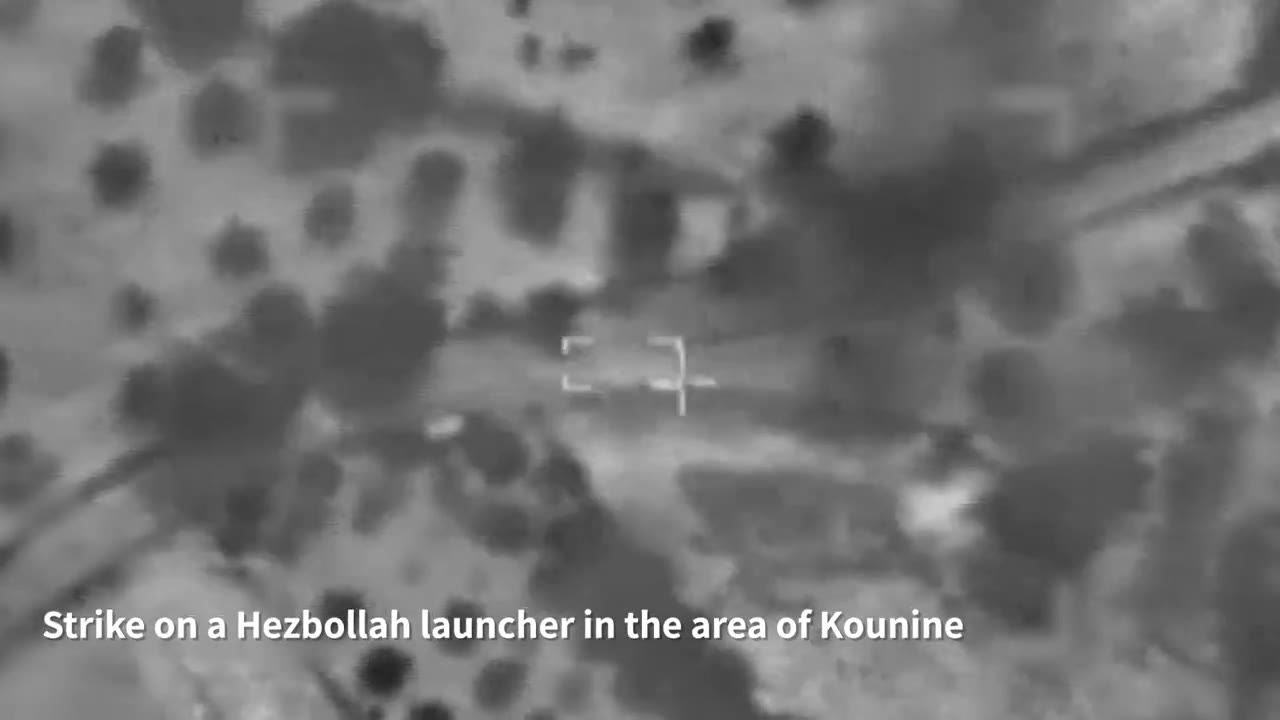 Des frappes de l'armée israélienne ont touché des lance-roquettes du Hezbollah dans les régions de Kounine et Qabrikha, au sud du Liban