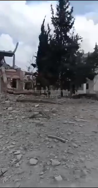 Israeli army air strike in Dhayra, a building was targeted