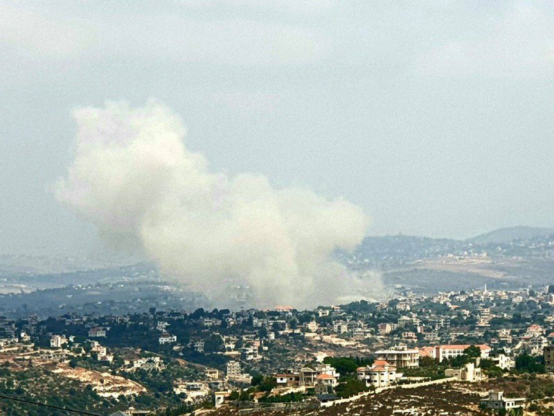 Frappe aérienne de l'armée israélienne à Qabrikha il y a peu de temps