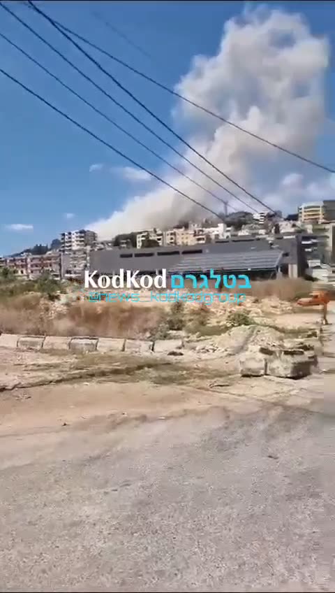 Airstrike in Zebdine near Nabatiyeh, southern Lebanon