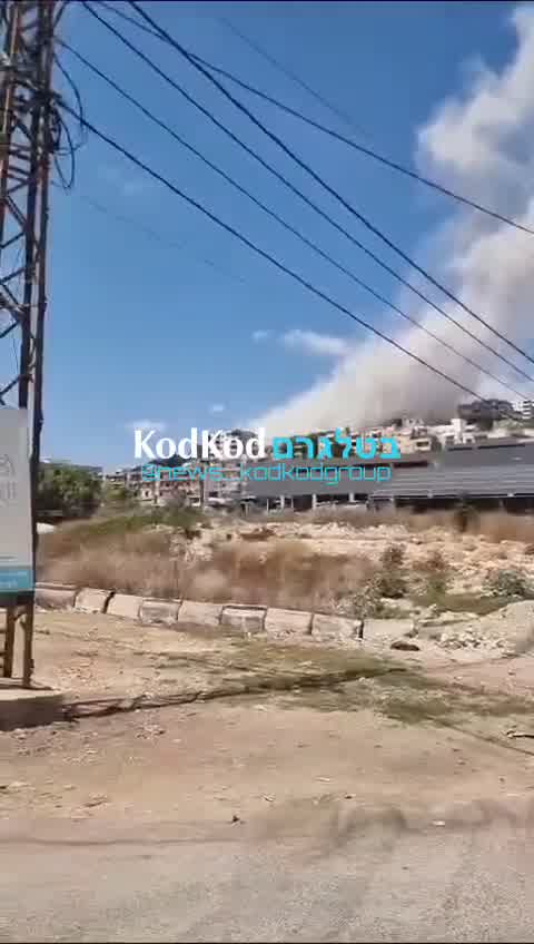 Ataque aéreo en Zebdine, cerca de Nabatiyeh, en el sur del Líbano