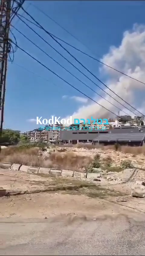 Airstrike in Zebdine near Nabatiyeh, southern Lebanon