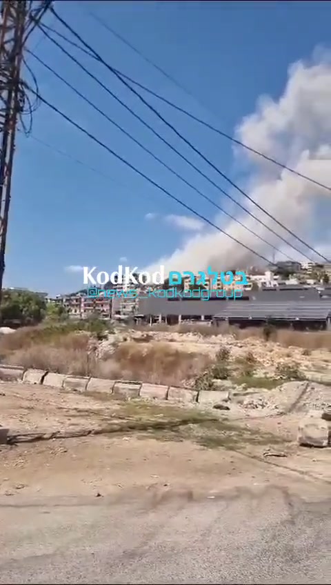 Ataque aéreo en Zebdine, cerca de Nabatiyeh, en el sur del Líbano