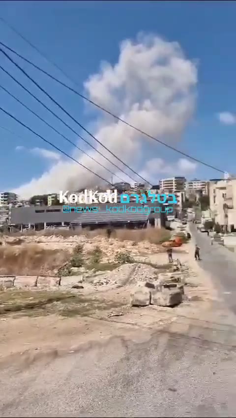 Airstrike in Zebdine near Nabatiyeh, southern Lebanon