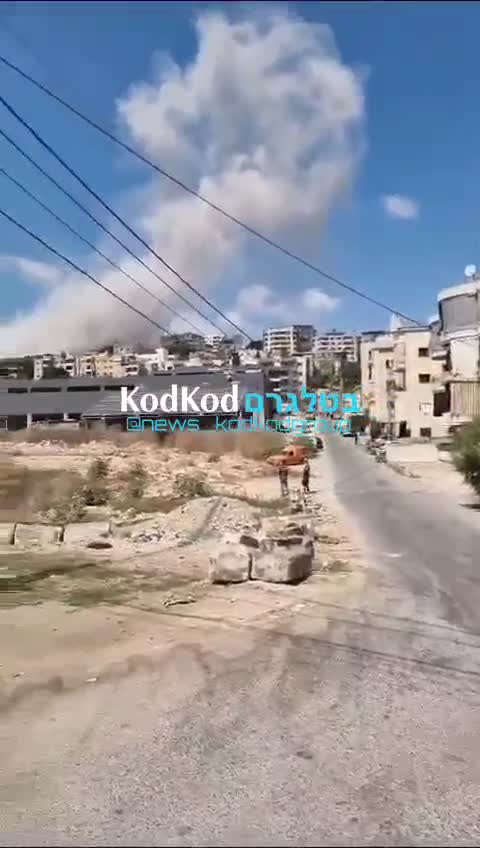 Airstrike in Zebdine near Nabatiyeh, southern Lebanon