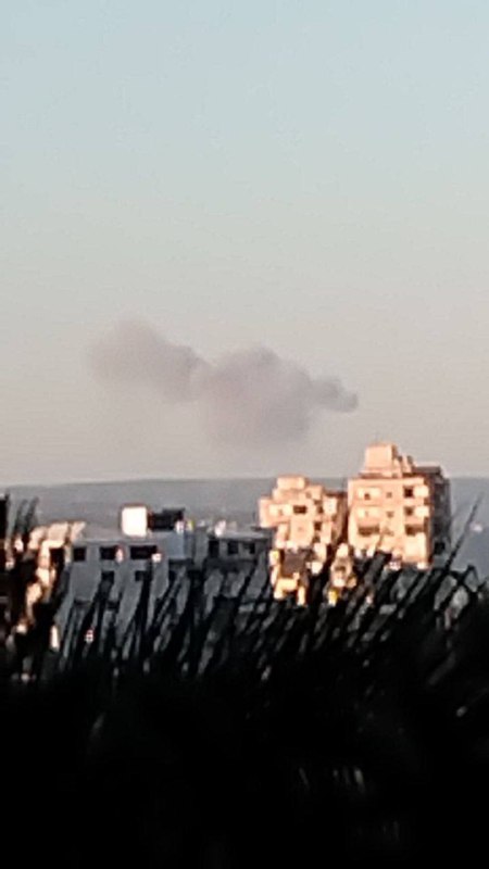 Israeli army air strikes near Naqoura earlier this hour