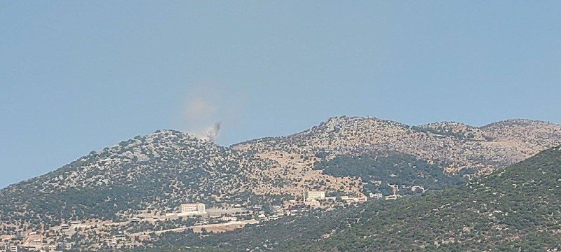 Tirs d'artillerie de l'armée israélienne en direction de Kafrchouba et ses environs