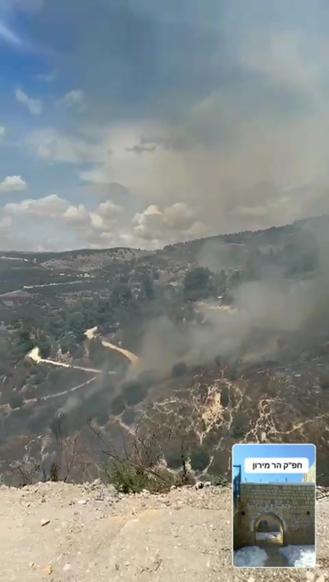 Ataques de mísseis entre Safed e Miron