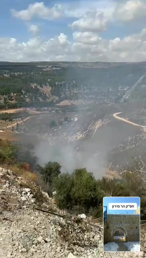 Ataques de mísseis entre Safed e Miron