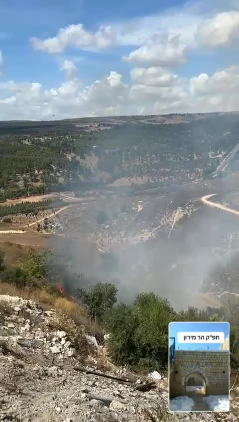 Missile strikes between Safed and Miron