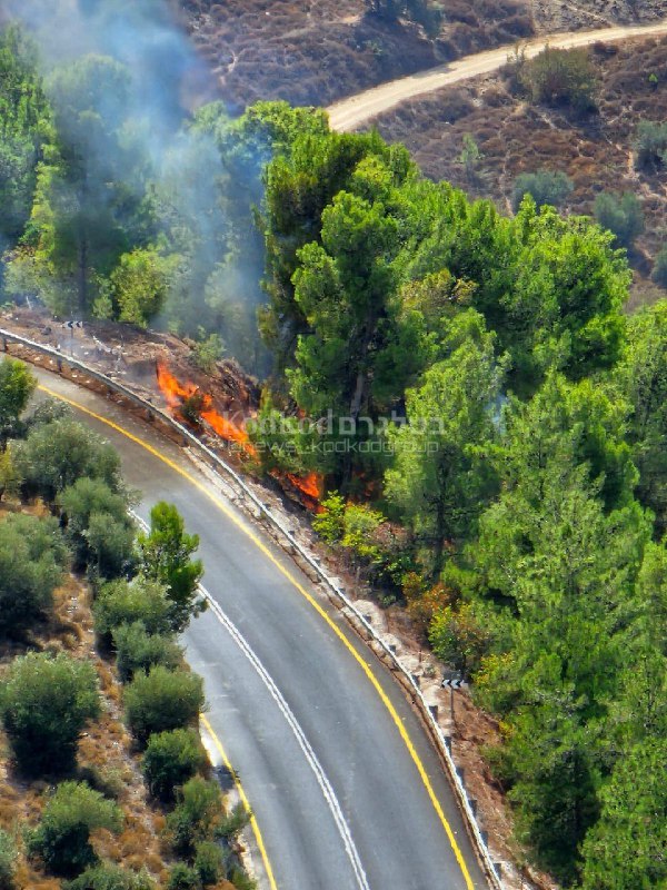 עין זיתים לביריה שריפה מנפילות