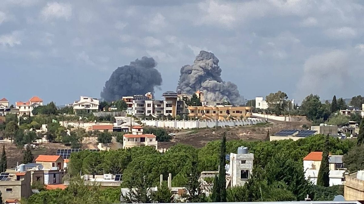 Der Moment der Durchführung eines Überfalls auf die Gebiete Ost- und Namiriyah im Südlibanon