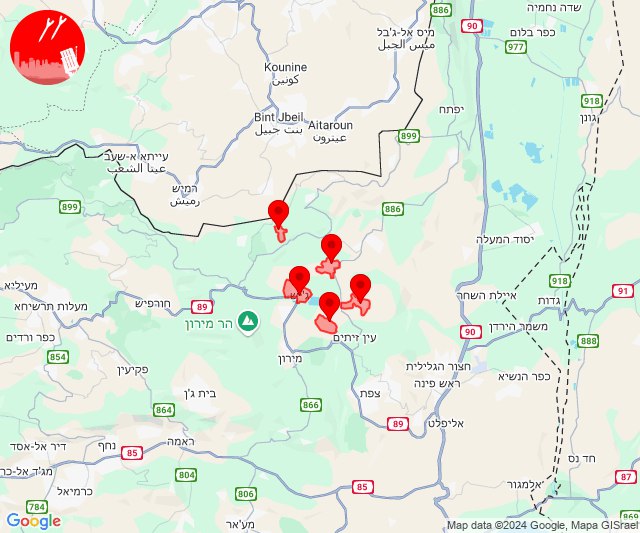 Tirs de roquettes en direction de la région de Kerem Ben Zamera