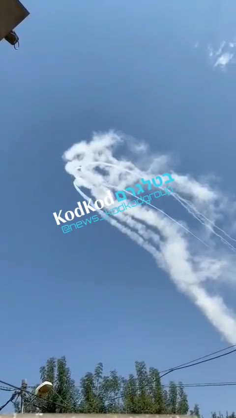 Vídeo del último bombardeo hacia Kiryat Shmona y sus alrededores