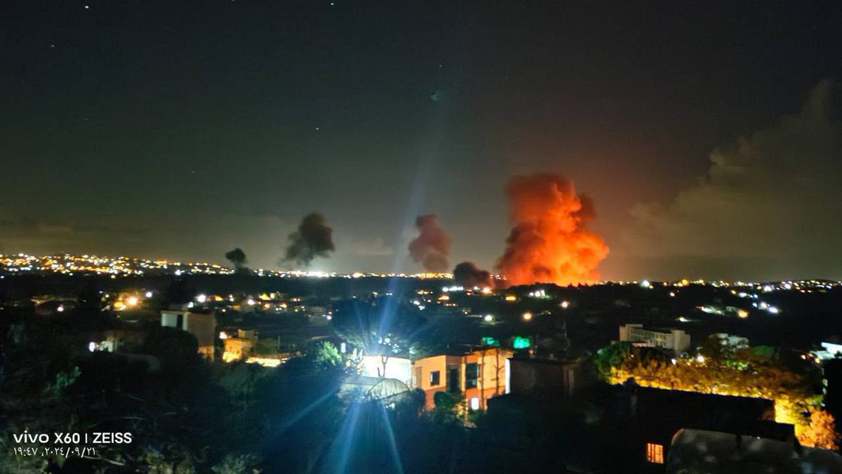 Israeli airstrike targets the village of Yahmar al-Shaqif, south of Lebanon