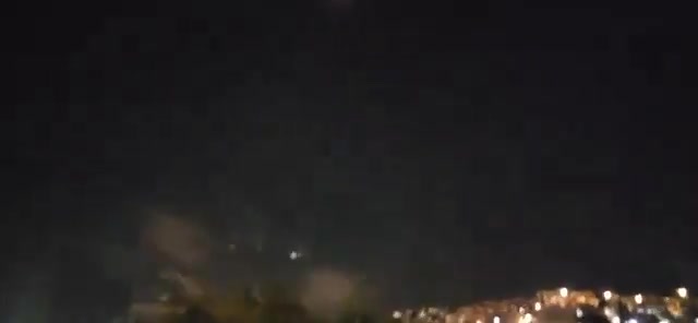 Interceptors being launched from near Haifa, against incoming Projectiles launched from Southern Lebanon