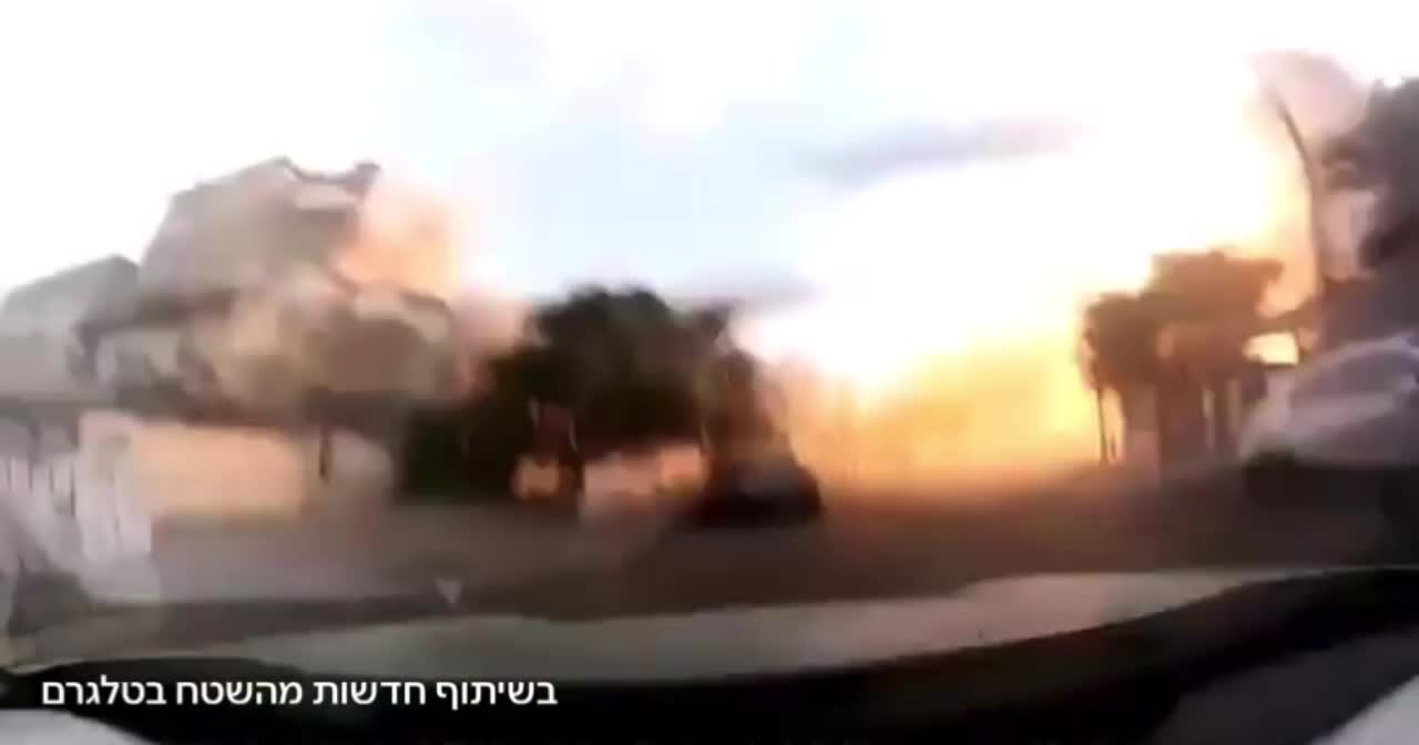 Footage of the direct hit in Kiryat Bialik