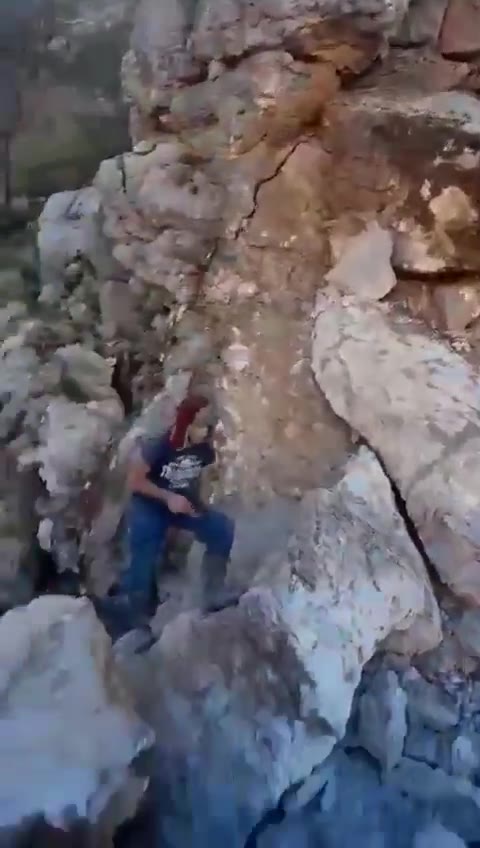 The damage after a raid on the outskirts of the town of Bint Jbeil, south Lebanon