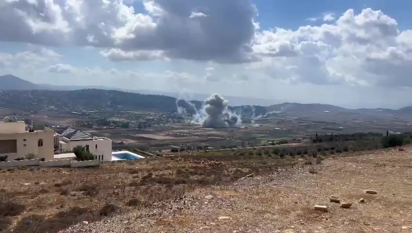 Ataque israelí contra la llanura de Marjeyoun