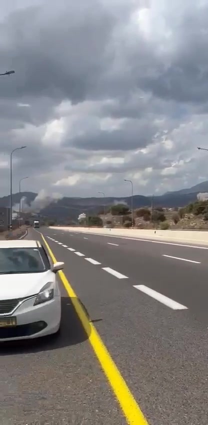 Impact signalé dans la région de Kahal, au nord de Tibériade