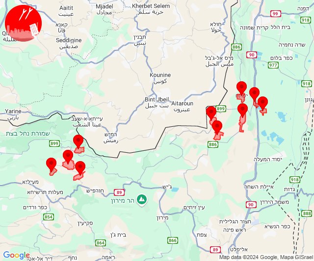 Alertas de foguetes nas áreas de Ramot Naftali e Netua