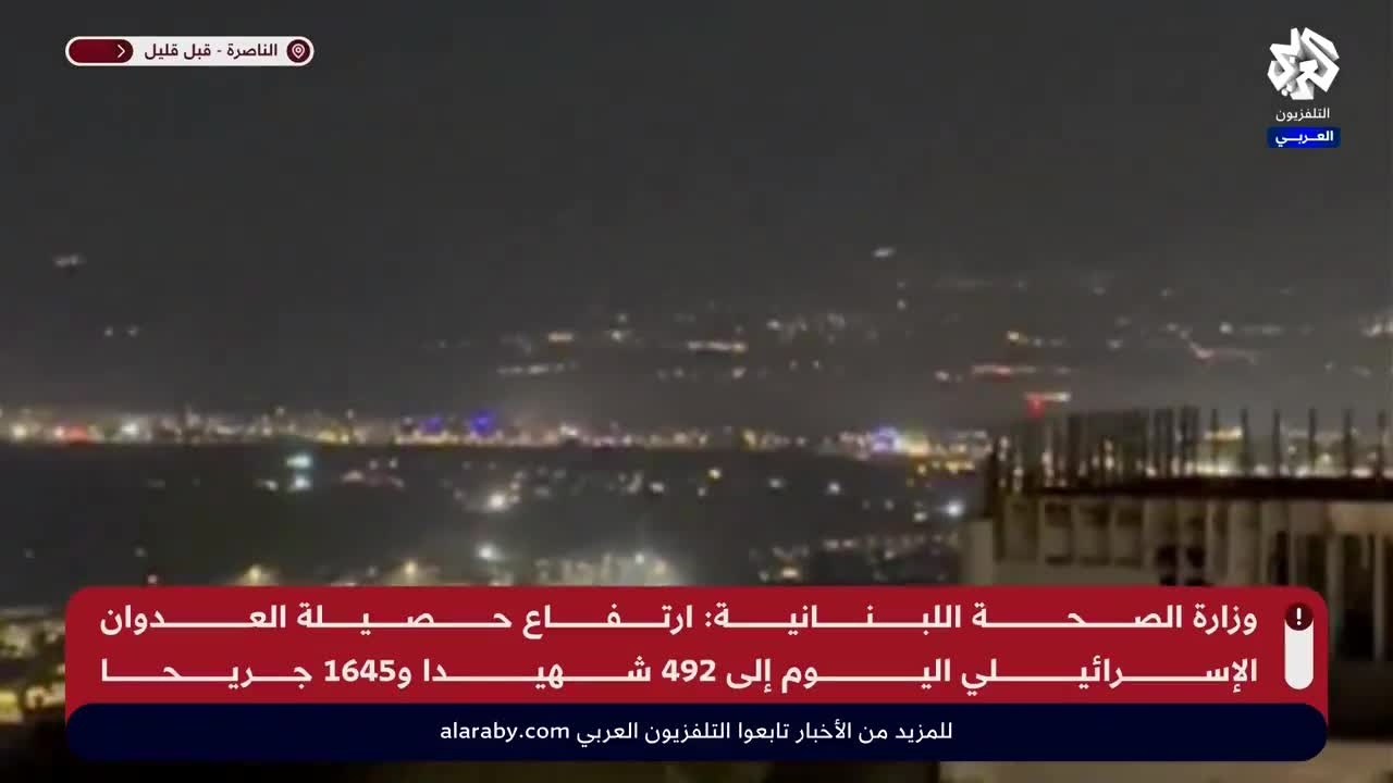 The moment explosions occurred in Marj Ibn Amer after rockets were launched from Lebanon