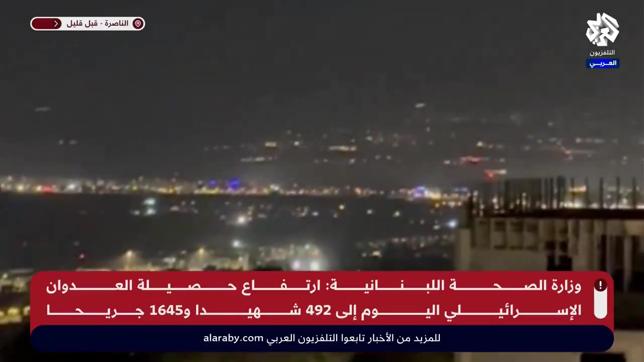 The moment explosions occurred in Marj Ibn Amer after rockets were launched from Lebanon 