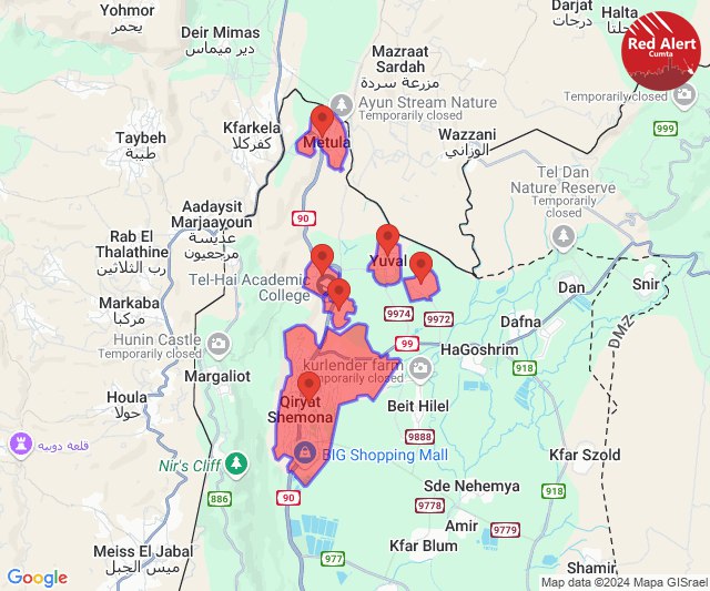 Kiryat Shmona bölgesine füze saldırısı