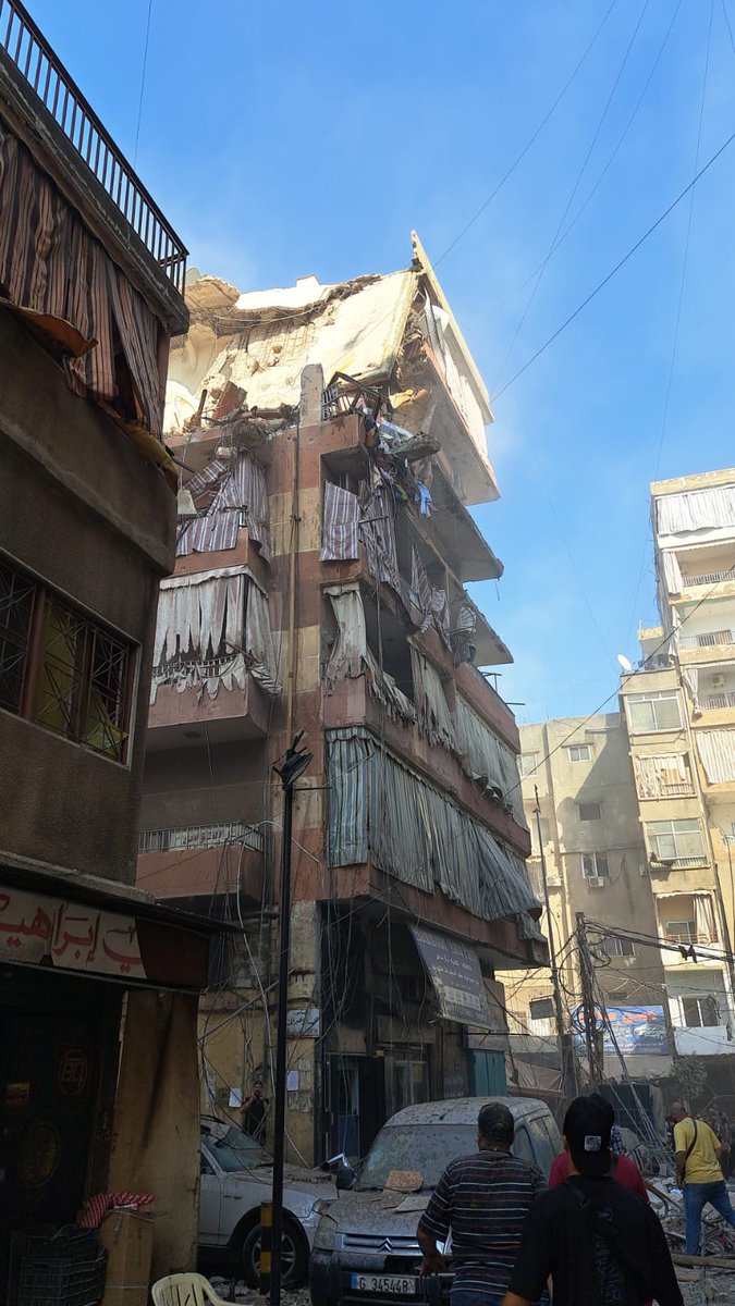 Beirut: Ataque israelí tuvo como blanco un edificio residencial hace unos momentos