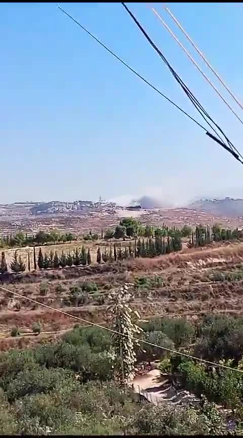 A raid targets an area near the town of Joun in the Chouf district