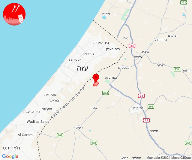 Raketten afgevuurd op Nahal Oz