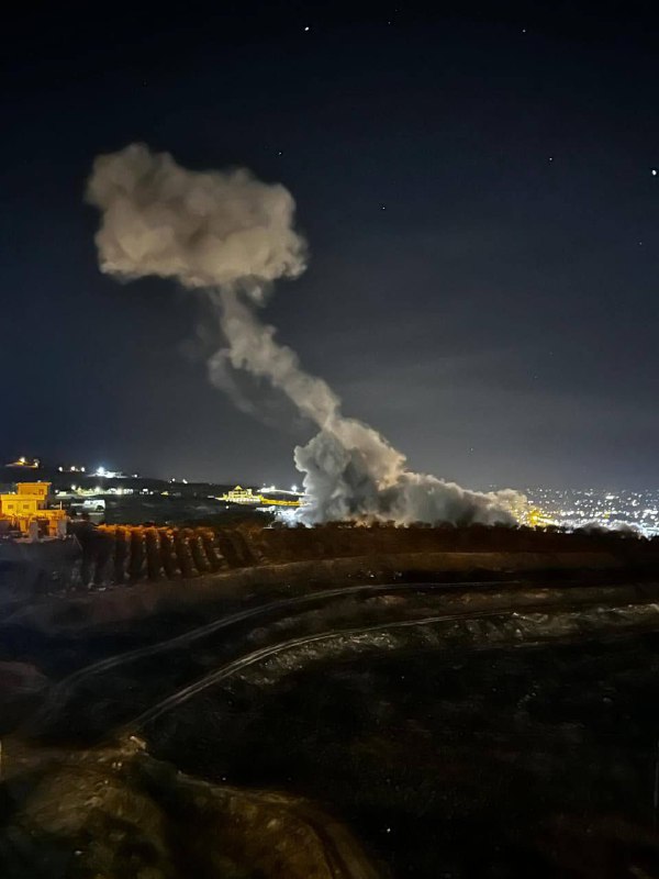 غارة للعدو الإسرائيلي على بلدة الكرك في البقاع الأوسط شرقي لبنان