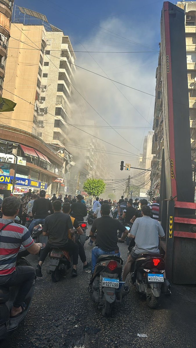 Ataque no subúrbio sul da rua Al-Qaim, em Beirute