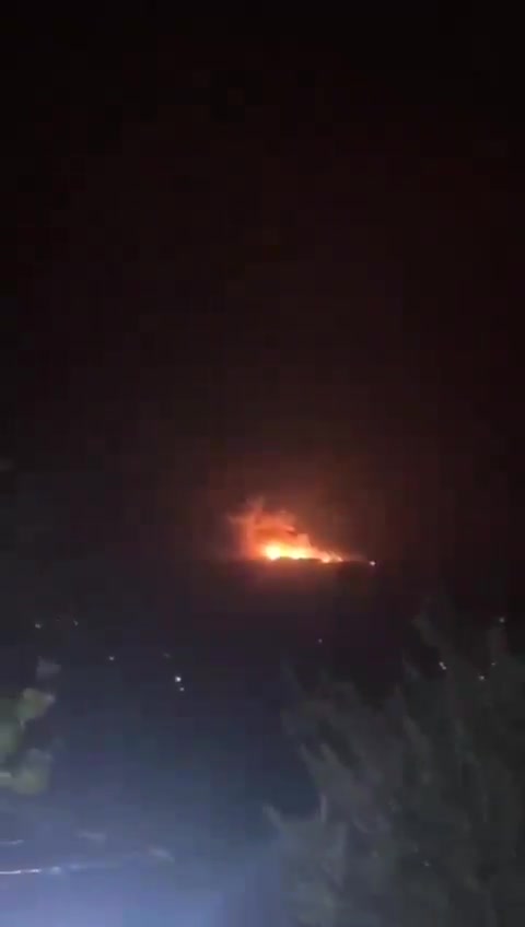 The Israeli army reportedly striking Hezbollah targets in Al-Hermel in the northern Beqaa Valley, with massive secondary explosions