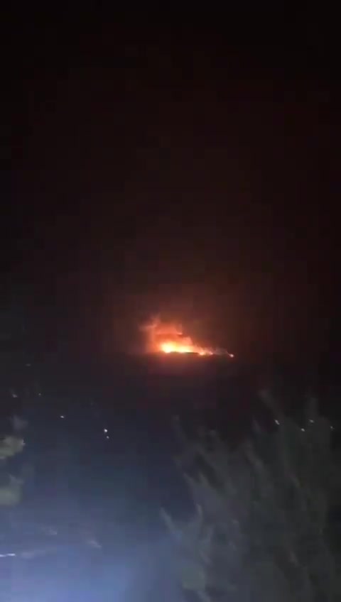 The Israeli army reportedly striking Hezbollah targets in Al-Hermel in the northern Beqaa Valley, with massive secondary explosions