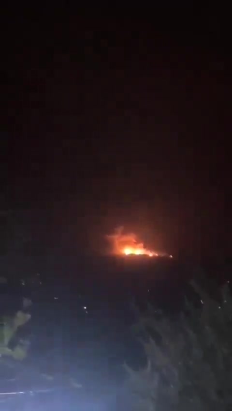 The Israeli army reportedly striking Hezbollah targets in Al-Hermel in the northern Beqaa Valley, with massive secondary explosions