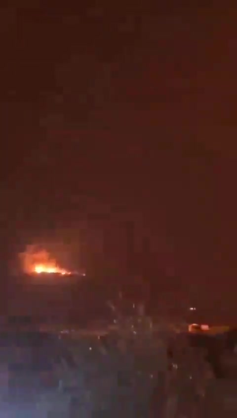 The Israeli army reportedly striking Hezbollah targets in Al-Hermel in the northern Beqaa Valley, with massive secondary explosions