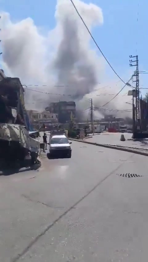 Aviones israelíes atacan el barrio de Saraya en Nabatieh