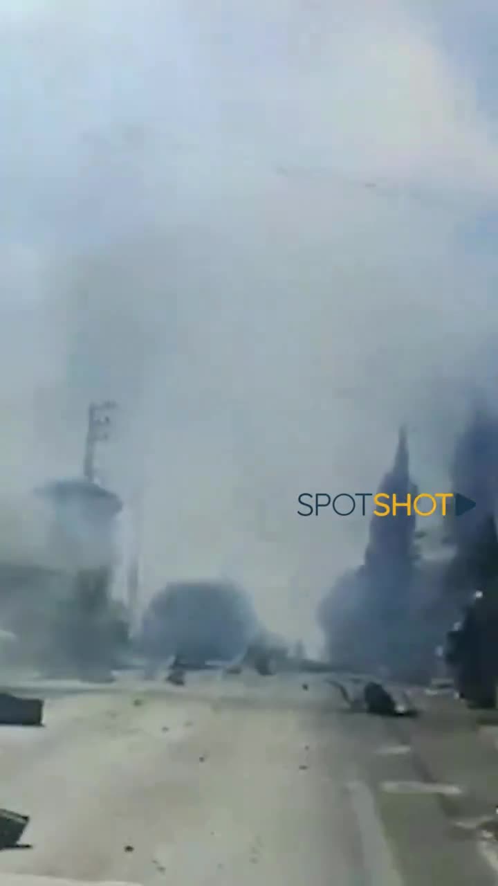 Completely destroyed. Israeli aircraft target a house in the town of Sharqiya in the Nabatieh district, south Lebanon