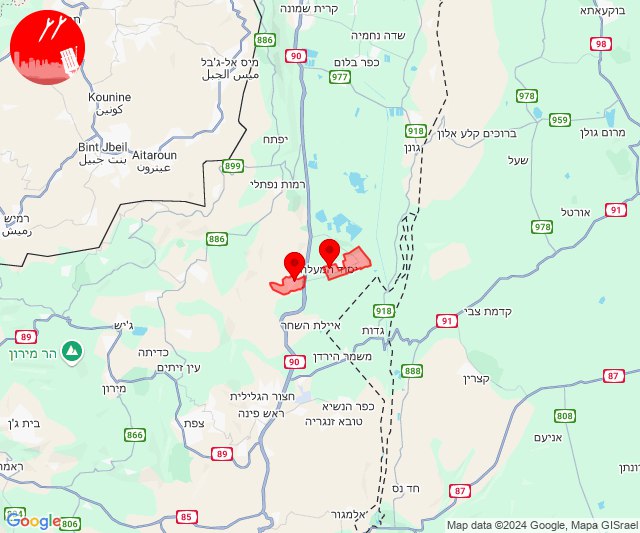 Se dispararon cohetes hacia la zona de Sde Eliezer