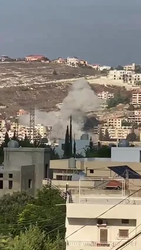 Destruction after raids in Ain el-Delb near Sidon