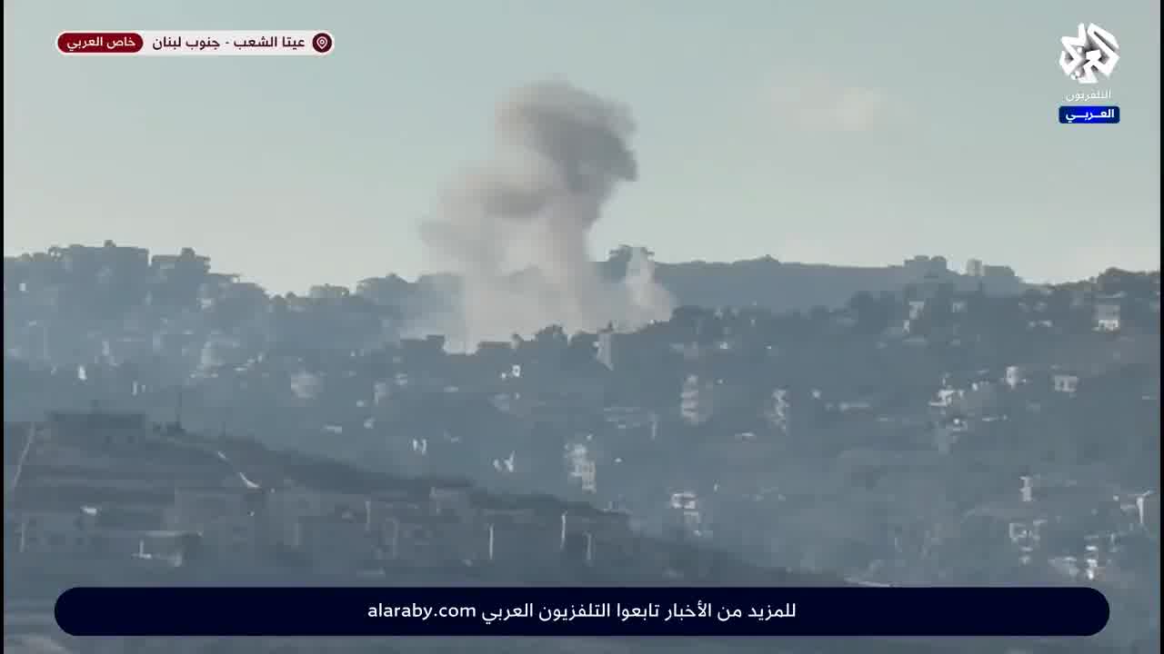 Violent Israeli raids on the town of Aita al-Shaab, south of Lebanon